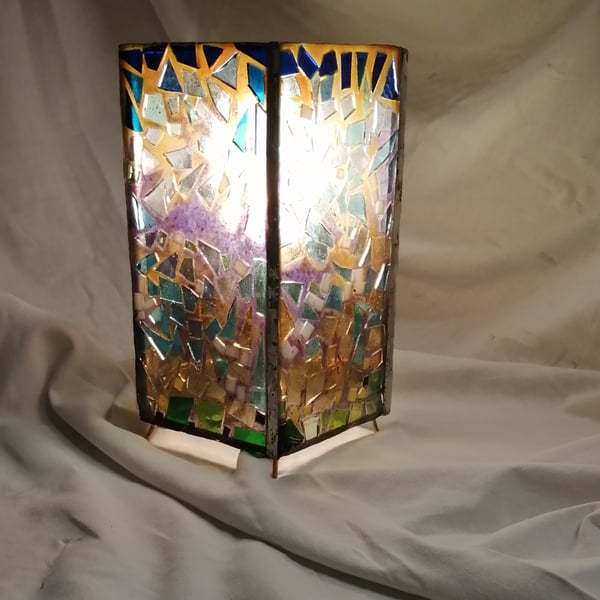 Spring Trees Stained Glass Lamp