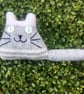 Grey hand knitted kitten decoration  - Image 3