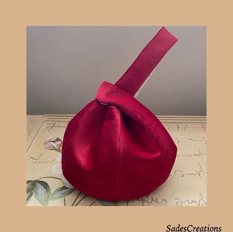 Japanese Knot Bag Red
