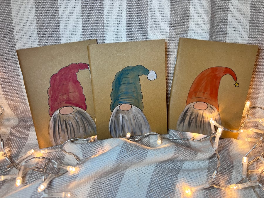 Handpainted gnome notebook