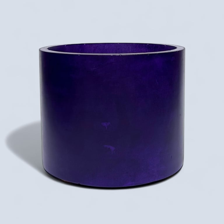 Vibrant Indigo 15cm Round Plant Pot  - Violet Indoor Planter