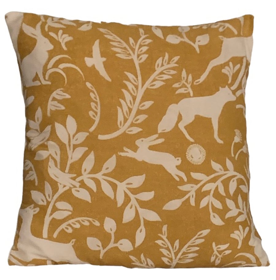 Woodland Animals Pattern Cushion Cover 16”x16” Last One