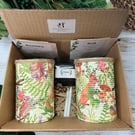 Grow your own herbs gift set indoor house planters sage green woodland animal 