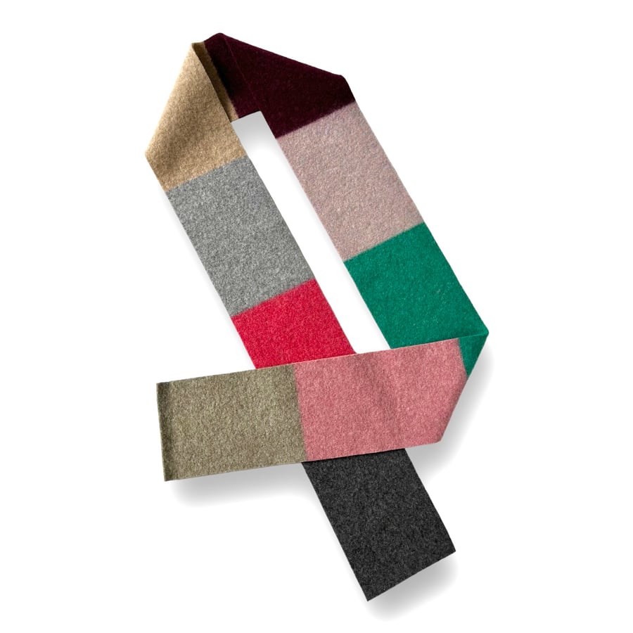 Skinny felted scarves