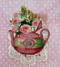 Tea Room - Afternoon Tea Greeting Card Design 1 by Carolee Crafts PB3 0004 - Image 2