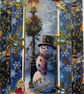 Hand Crafted Decoupage Chistmas Card - Happy Christmas (3209) Snowman