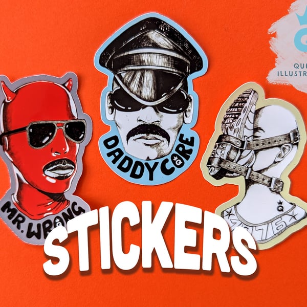 Daddy, Mr. Wrong and Sneakers sticker pack. Wat... - Folksy