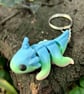 Baby Axolotl Keychain Cute Salamander 3D Printed Keyring
