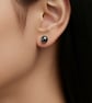 6mm Button Freshwater Pearl Sterling Silver Stud Earrings - Image 6