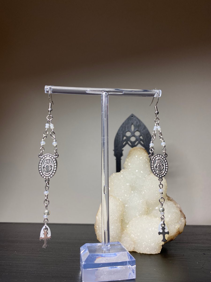 Serenity - Rosary Style Earrings 