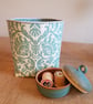 Fabric storage container: aqua design  - Image 1
