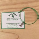 Green Mental Health Awareness Bracelet, Wish Bracelet for Hope & Understanding