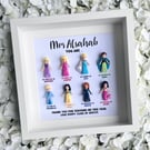 Lego Disney Princess Teacher Minifigure Frame (8 figs)