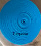 5 meters 1" (25mm) turquoise cotton bias binding  - Image 1