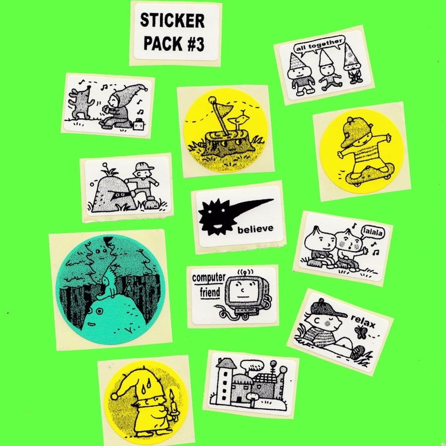 Thermal printed Sticker Pack 3
