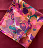 Handmade Liberty Tana Lawn Cotton Handkerchief – Prospect Flower floral design - Image 3