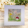Wildflower Textile Art Ready To Frame