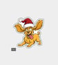 Unique Funny Christmas Sticker Xmas Decal For Adults - Cheeky Dog
