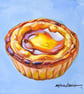 Custart Tart Oil Painting – Original & Unframed – A Gift to Bring Smiles!
