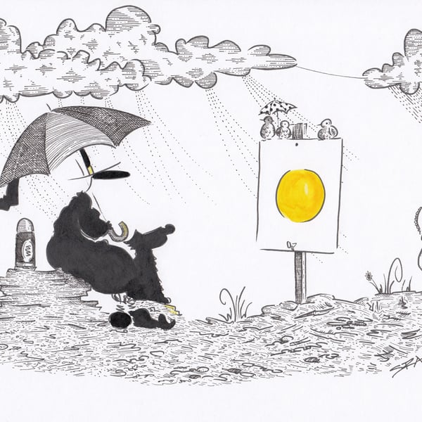 'Sunshine' an A4 sized original artwork