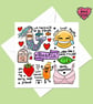 Bestie card for your best friend or bff with lots of puns and cute illustrations - Image 6