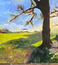 “Whispers of the Setting Sun” - Acrylic on canvas landscape painting - Image 1