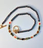 Tourmaline And Hematite Necklace With Swarovski Crystals - Handmade In Devon - Image 1