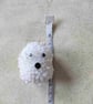Handmade pom pom Ghost earrings - Image 3