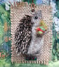 Needle Felted Hedgehog Brooch  - Image 2