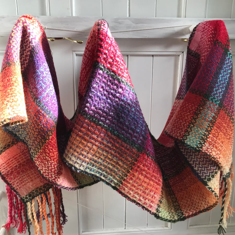 Autumn Gold Handwoven Scarf