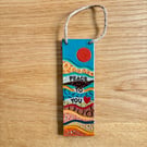 HANGING CERAMIC STONEWARE PEACE PLAQUE