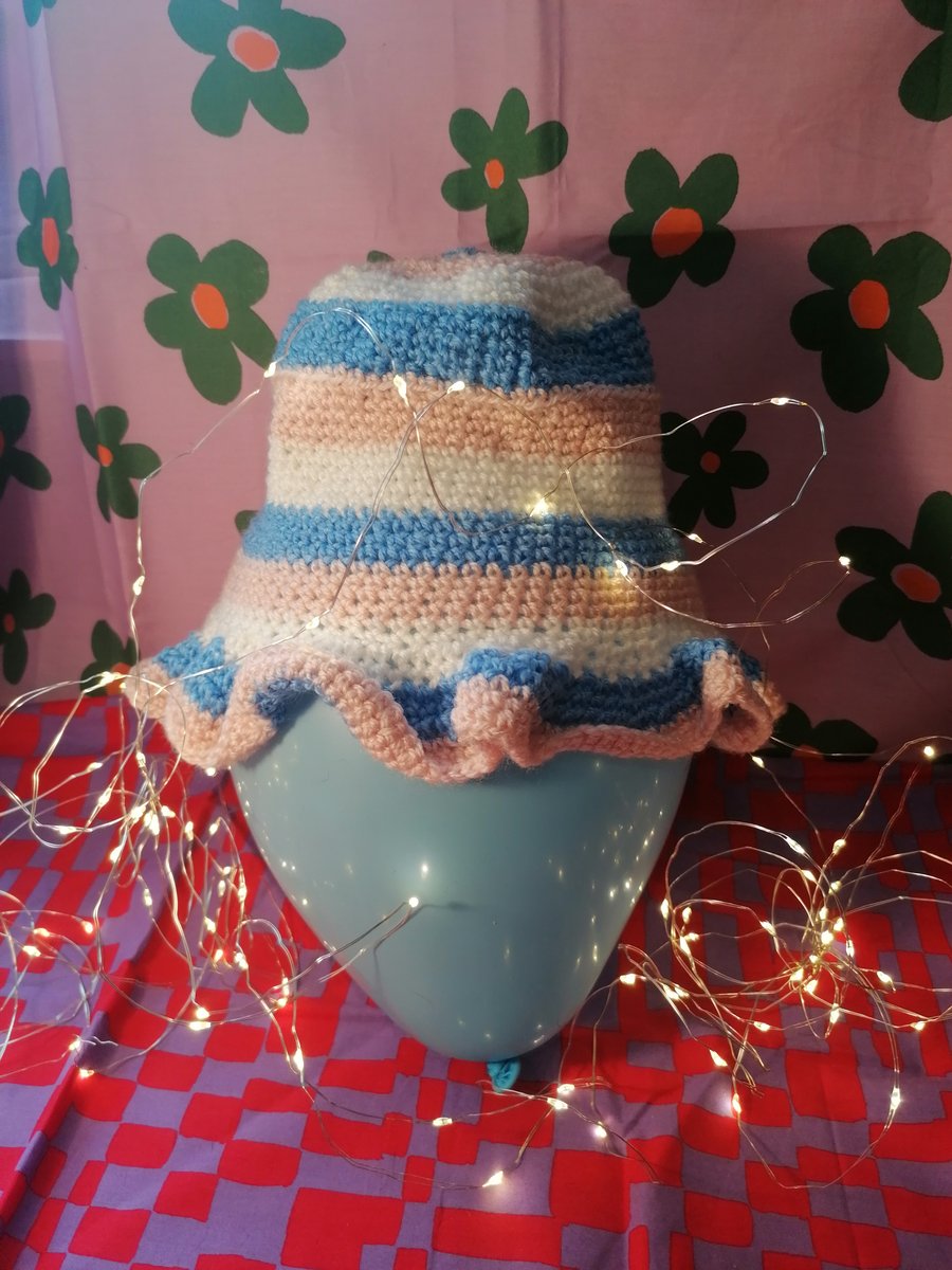 Rainbow Festival Crochet Bucket Hat