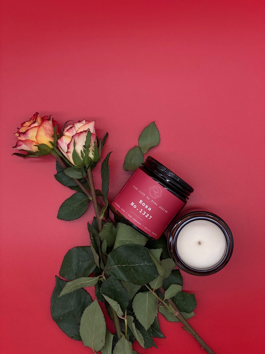 Vegan Scented Candle - Rosa No.1327