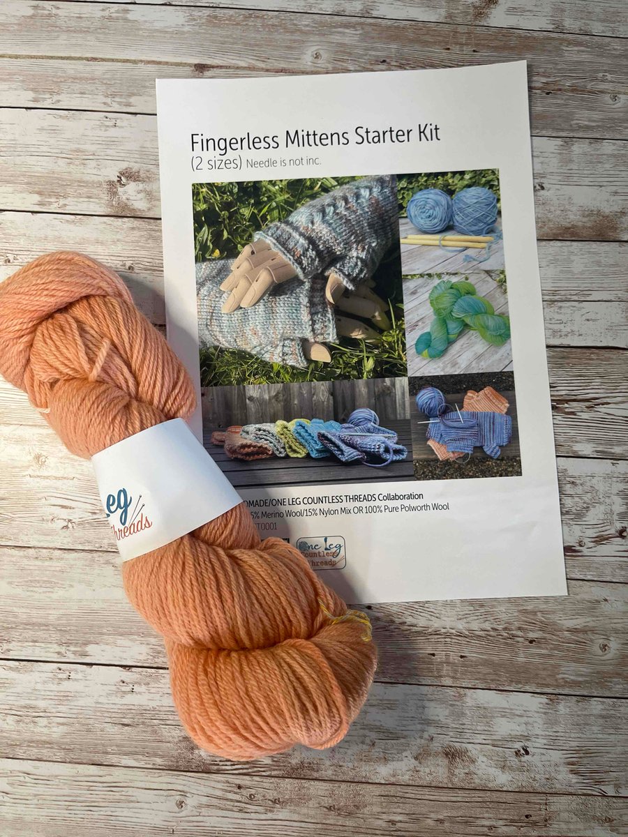 Fingerless Mittens Starter kit