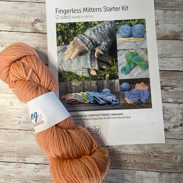 Fingerless Mittens Starter kit