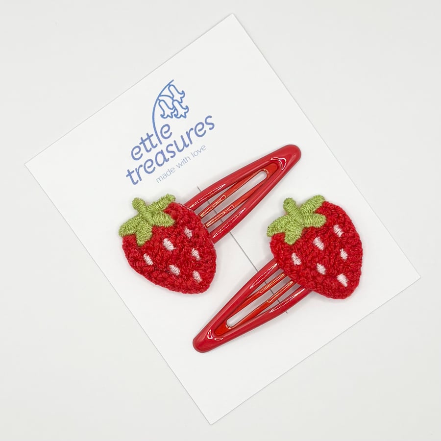 Strawberry Hair Clips 