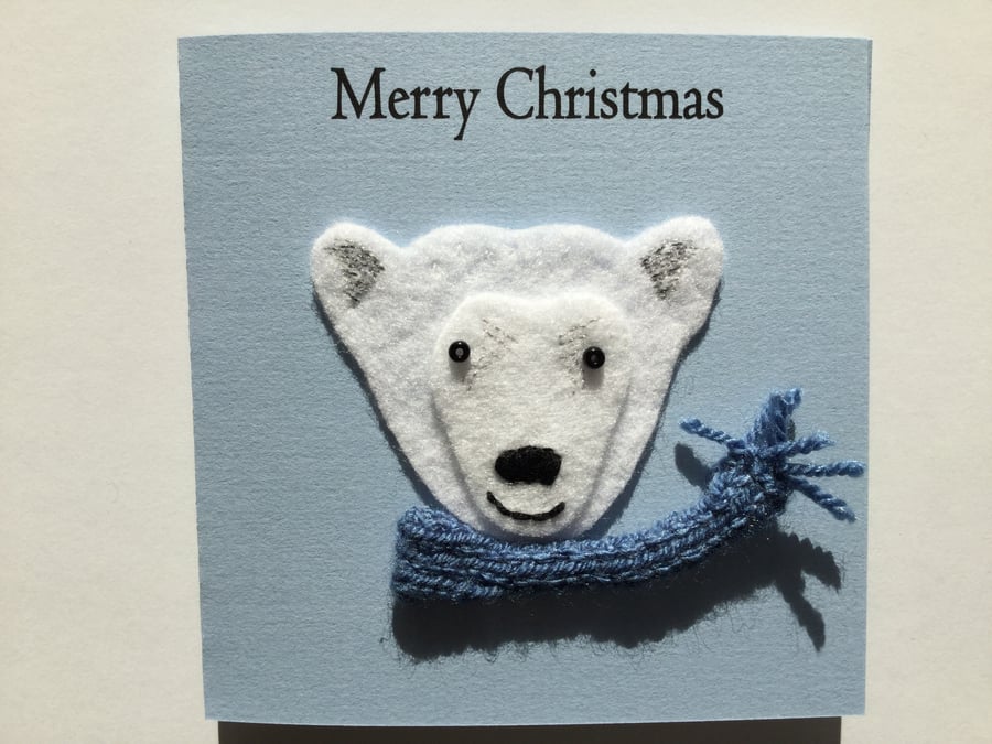 Polar bear Christmas card