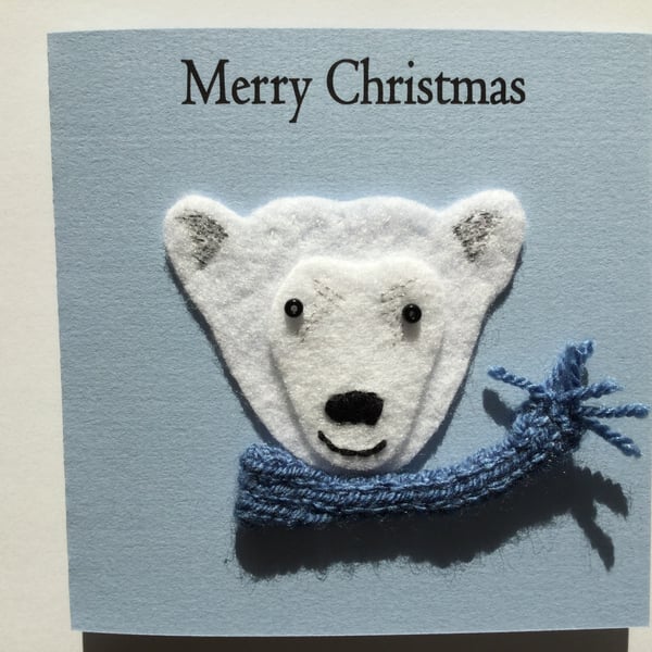Polar bear Christmas card