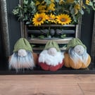 Knitted Pumpkin Gnomes