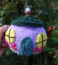 Country cottage tea cosy - hand embroidered, to fit a tea for one or two  teapot - Image 1