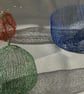 personlized colorful copper wire sculpture pear customized Christmas tree deco - Image 1