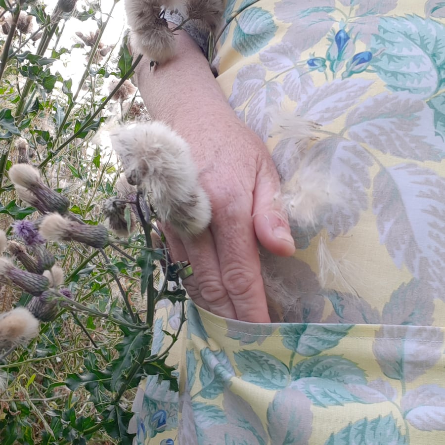 Long length adjustable size cotton skirt