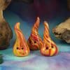 Trio of FireBugs Magic! OOAK Sculpt by artist Ann Galvin