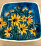 RUDBECKIA STONEWARE CERAMIC DISH