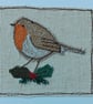 Textile Robin and Holly Christmas Card - Image 4