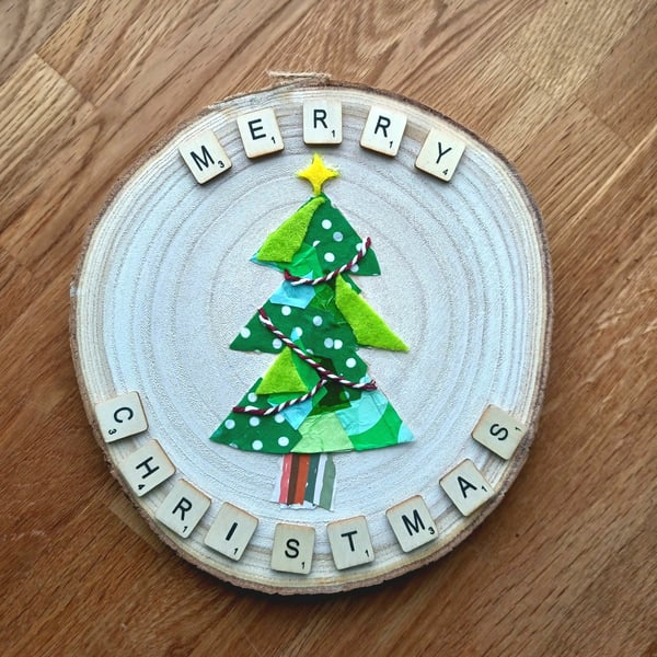 Christmas tree hanging decoration - merry Christmas