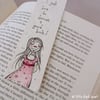 bookmark with original illustration - zombie gal