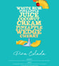 Pina Colada Cocktail Poster Word Art Poster - Image 3
