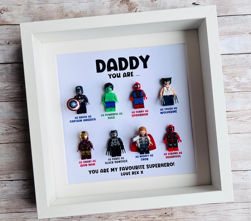 Superhero Marvel Minifigures Frame