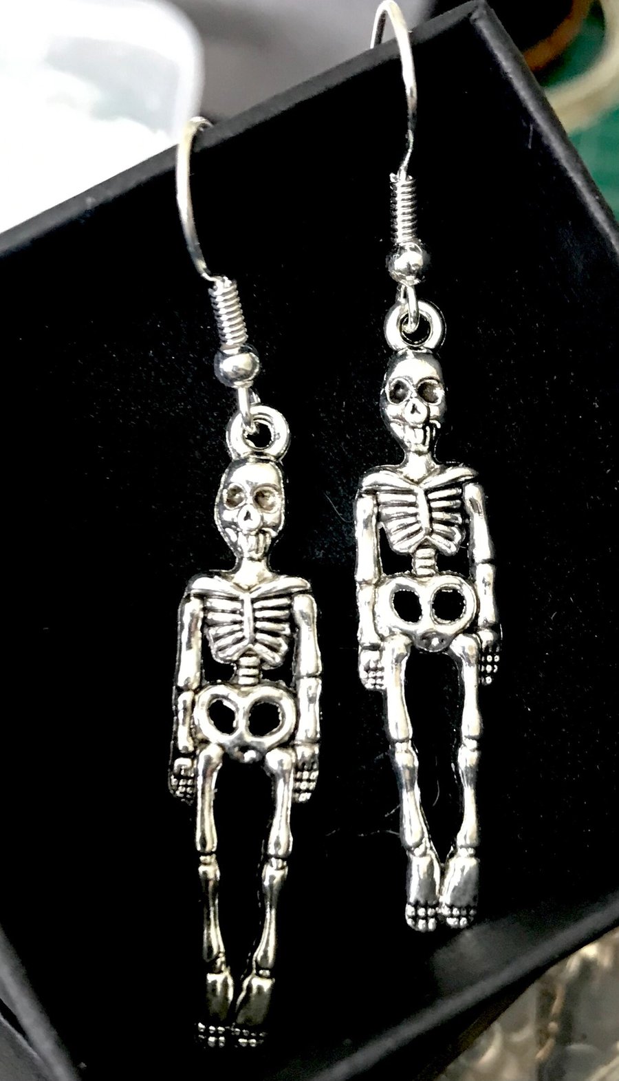 Halloween Skeleton Earrings Perfect for your Halloween Party, FREEPOST